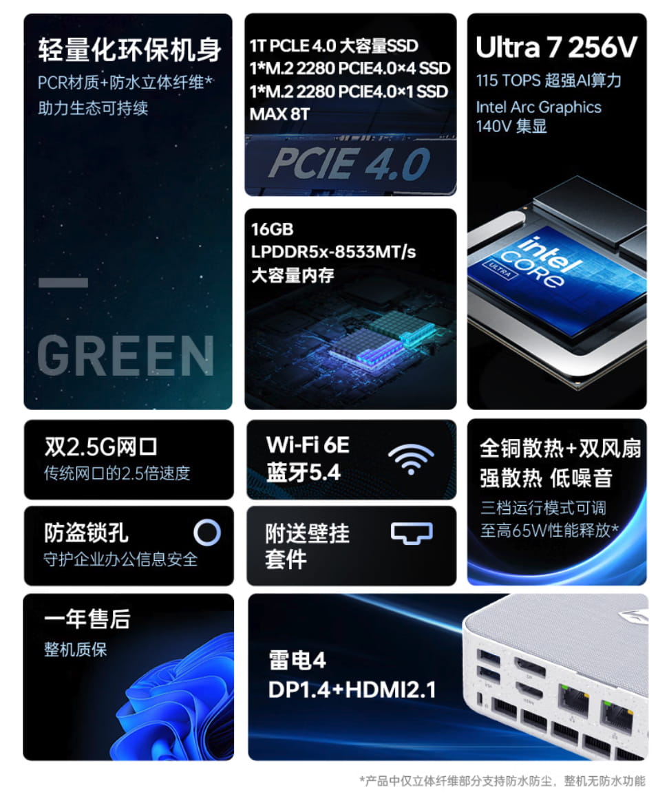 补贴后4249.15元！机械师创物者MINI Ⅱ上新：Ultra 7 256V加持，7月14日开售